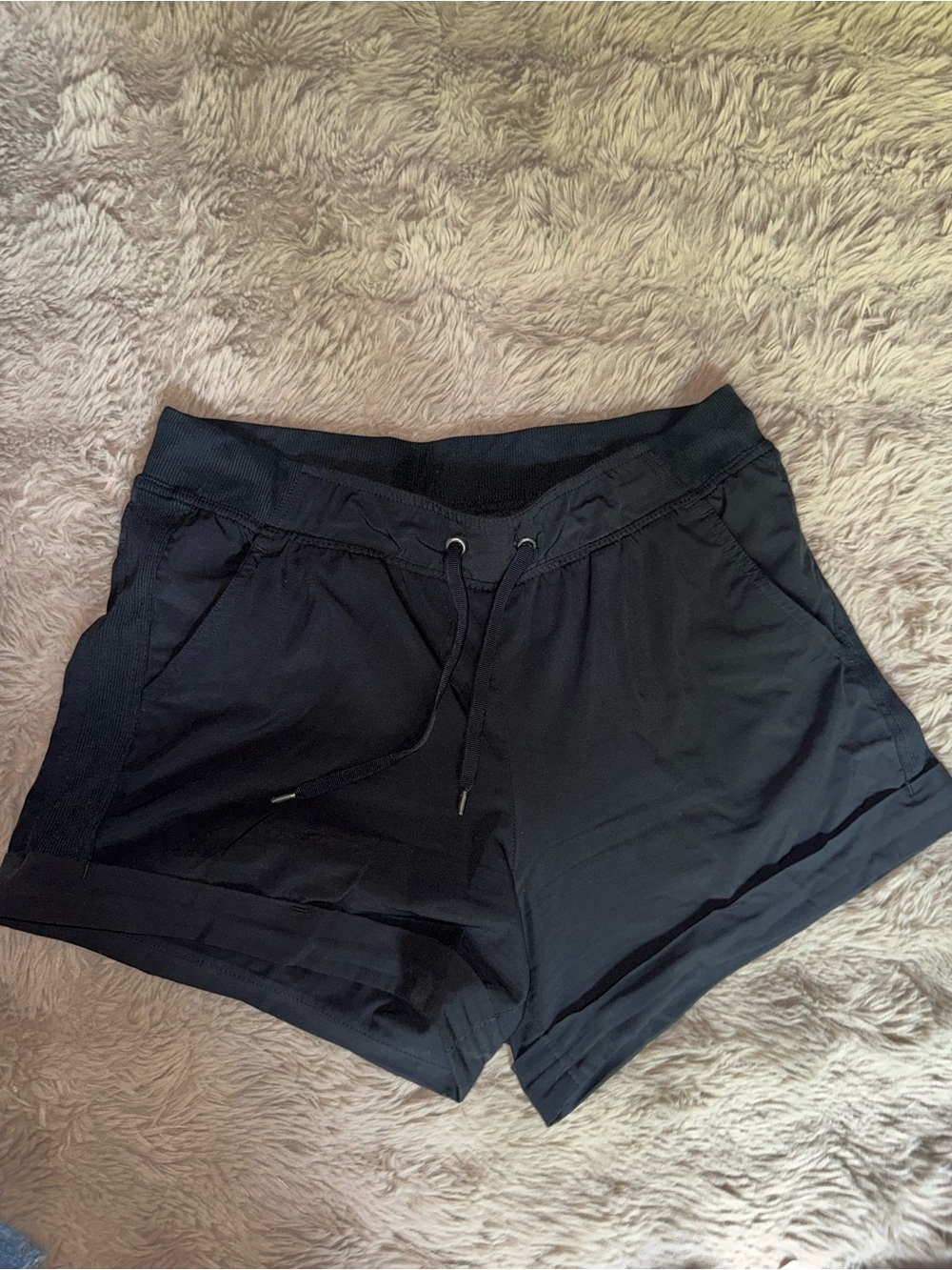 Champion Black Athletic Drawstring Women's Shorts